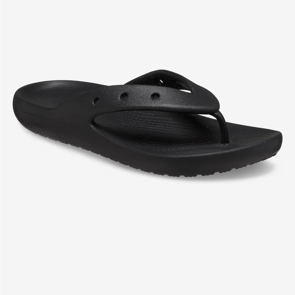 Crocs Black Classic Flip 2.0 - Black (Women’s 7) NEW - Picture 7 of 7